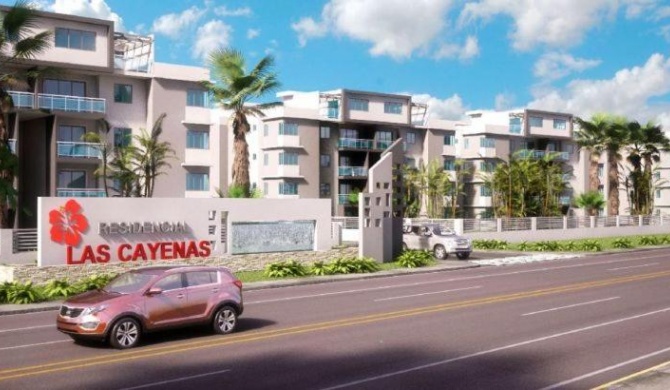 Apartamento amueblado las cayenas cerca playa de boca chica